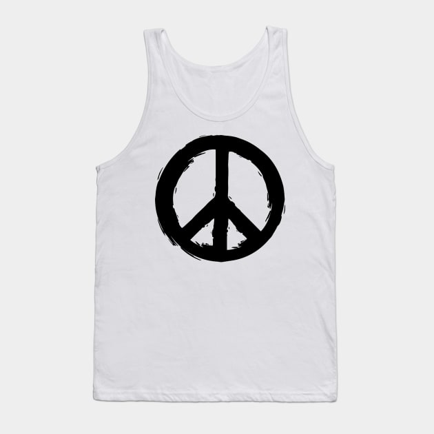 Peace Symbol Tank Top by deificusArt